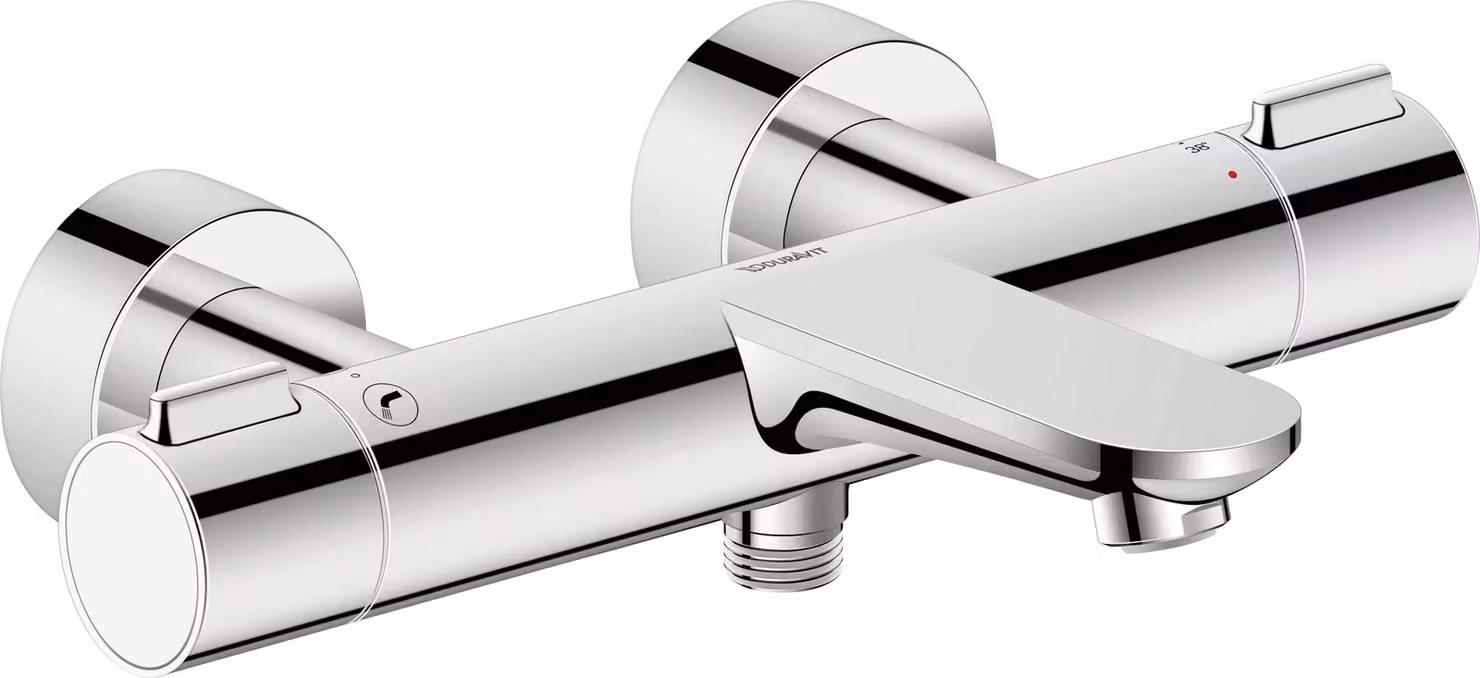 Duravit Wave thermostat de baignoire apparent, saillie 198 mm, WA5220000010, WA5220000010