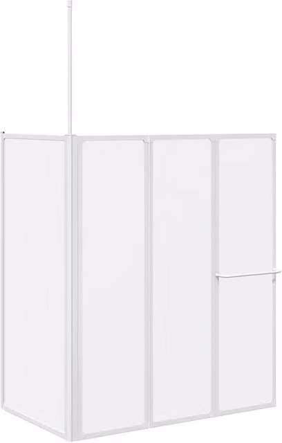 Schermo da Bagno Glassato 120 x 70 x 137 cm Alluminio CFW8001519
