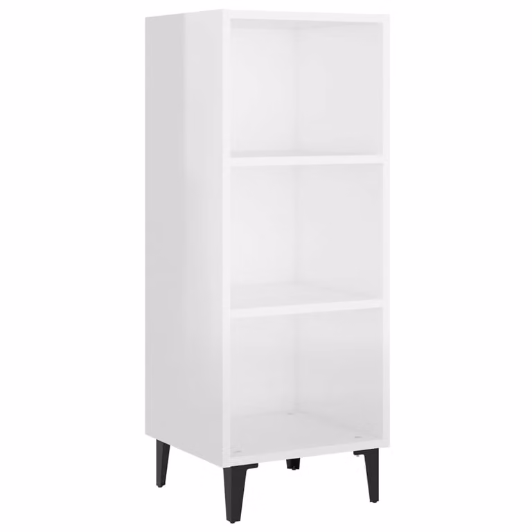 Credenza 34,5x34x90 cm in Legno Multistrato Bianco Lucido
