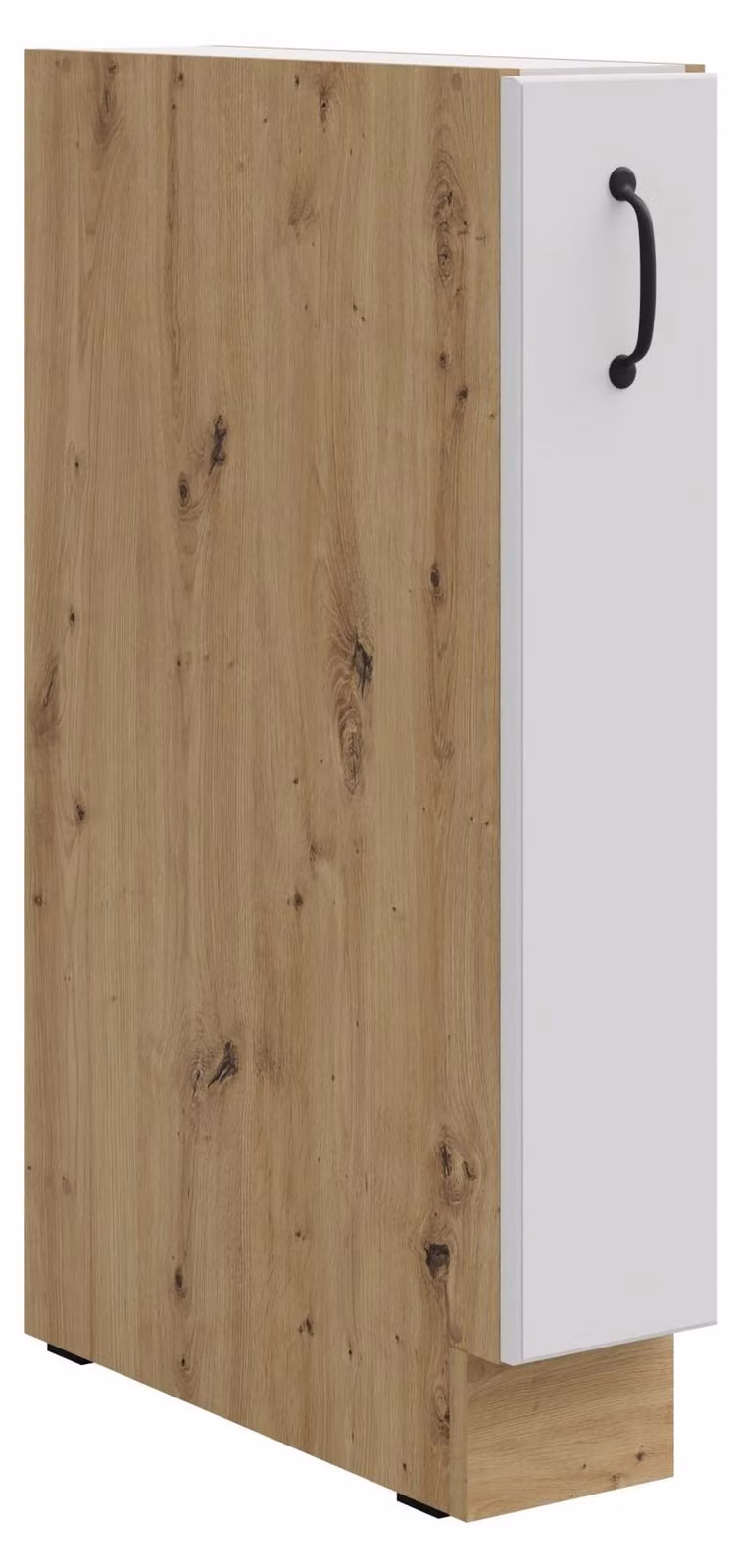 Base 15 armadi estraibili Stilo Bianco + rovere Cucina artigianale Blocco cucina Cucina country house