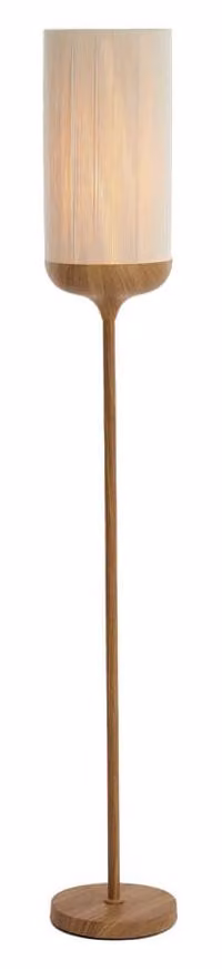 Lampada da terra - beige naturale - Dania - cotone metallo - Ø 23cm - E27 - 1738143 - Light & Living