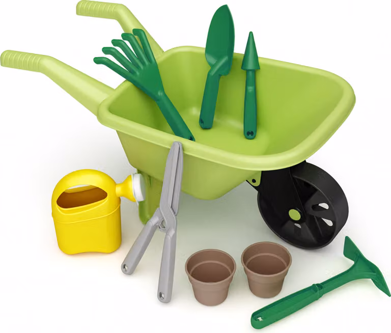 Carretello Da Giardinaggio Per Bambini Con Accessori Adriatic