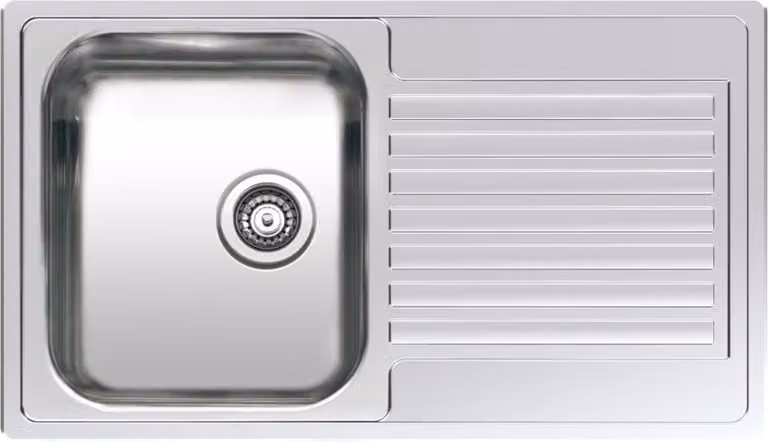 CENTURIO L10, 850 x 490 mm reversibile, acciaio inox