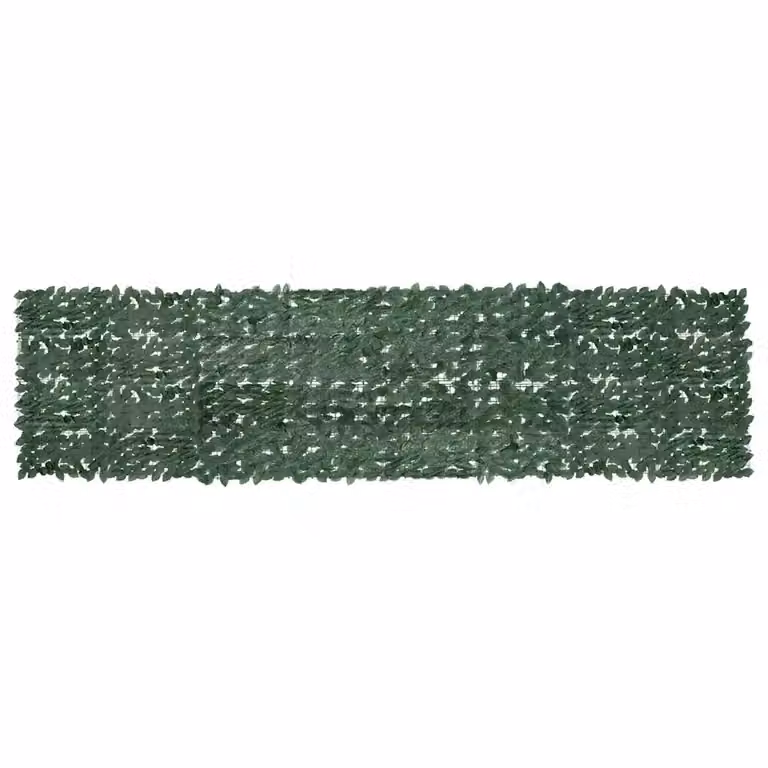 vidaXL Paravento da Balcone con Siepe Artificiale Verde Scuro L: 400 cm, H: 100 cm