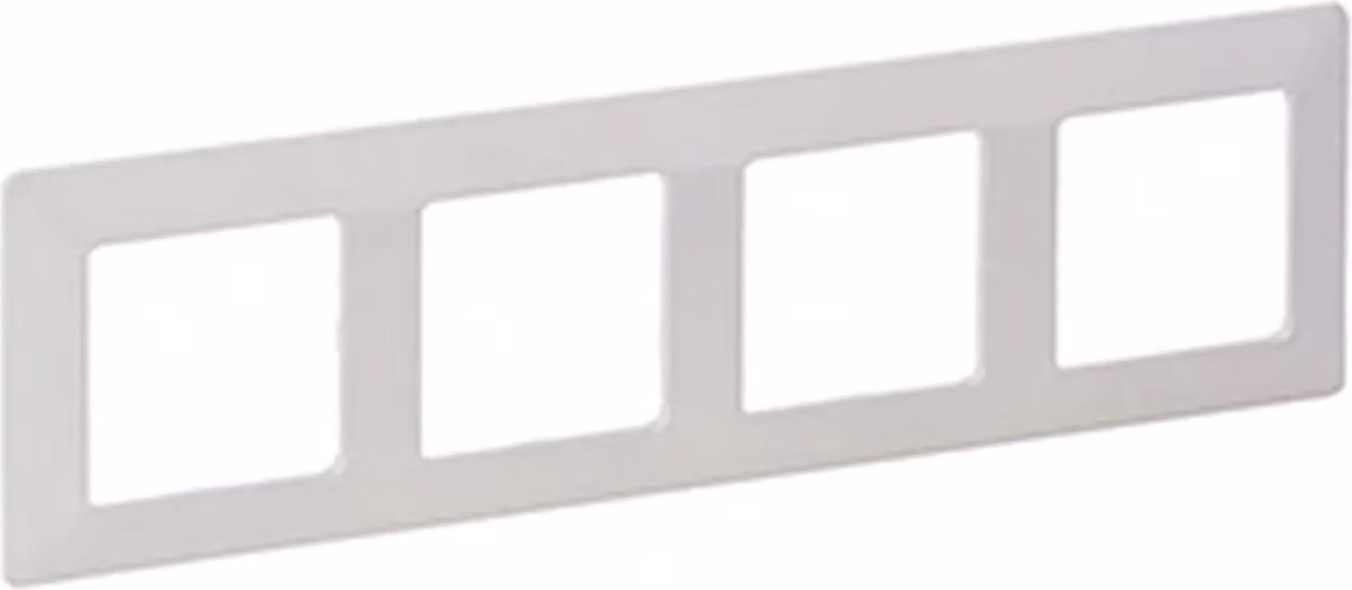 Legrand Valena Life, cornice quadrupla, bianco ultra, 1 pz.
