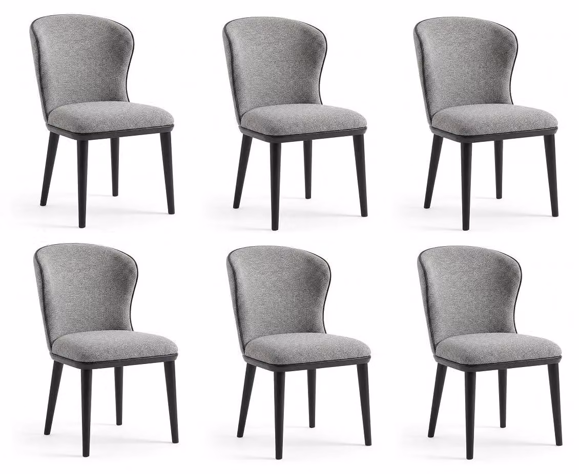 6 sedie, imbottite, dal design moderno, confortevoli, di alta qualità ed eleganti