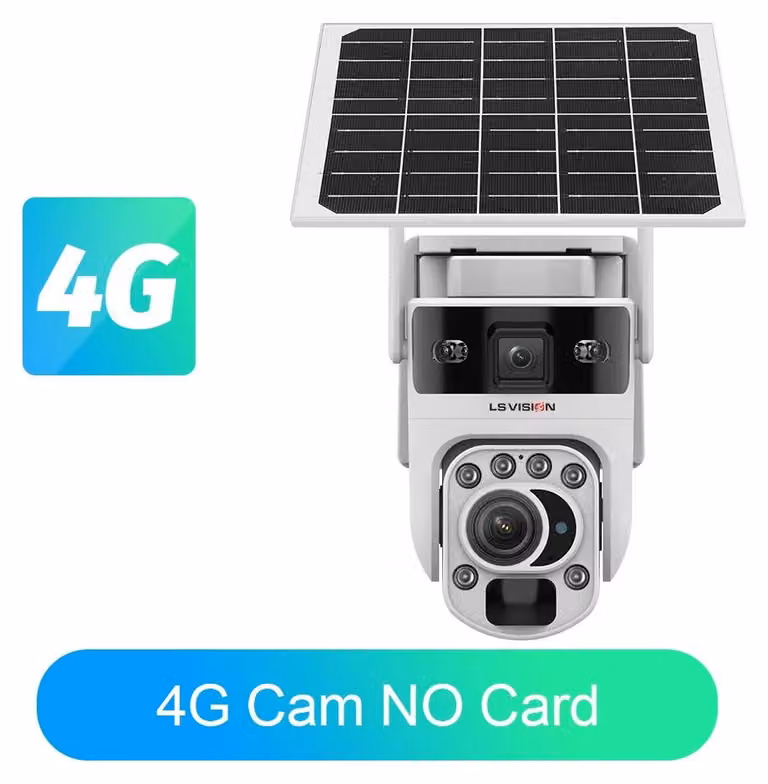 Telecamera di sicurezza, zoom 60x, connettività Wi-Fi e 4G, versione EU con SIM 4G
