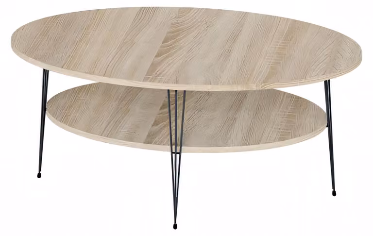 Eleganter brauner Couchtisch aus Holz mit modernem Design