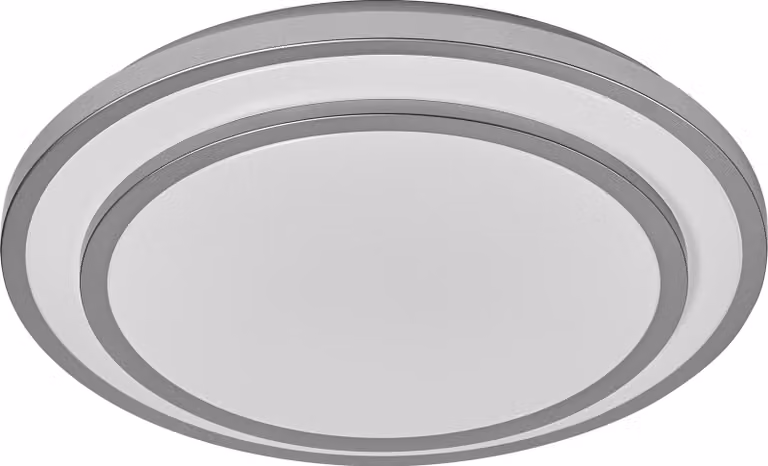 OSRAM ORBIS BERLIN Plafoniera LED 490mm, argento, 36W, 4150lm, colore della luce bianco caldo, distribuzione della luce molto omogenea, lunga durata, modulo LED installato permanentemente, rotondo, classe di protezione IP20, 3000K