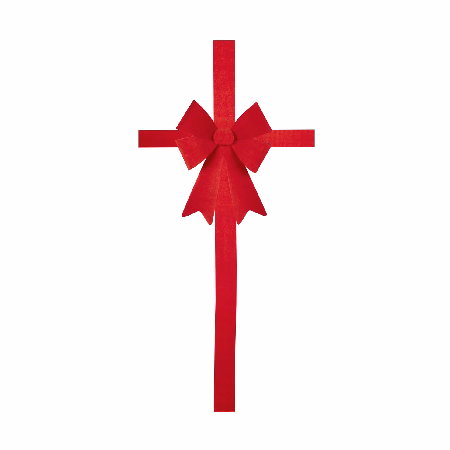Fiocco Natalizio Decorativo Rosso VESTIAMO CASA per Porta – 1
