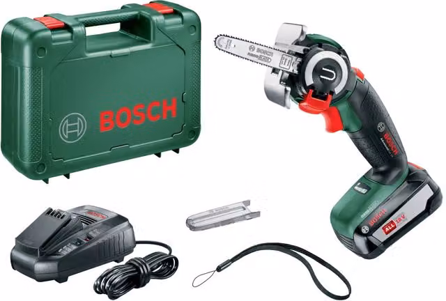 Elettrosega Mini Bosch Advancedcut 18 con Batteria 18V Verde