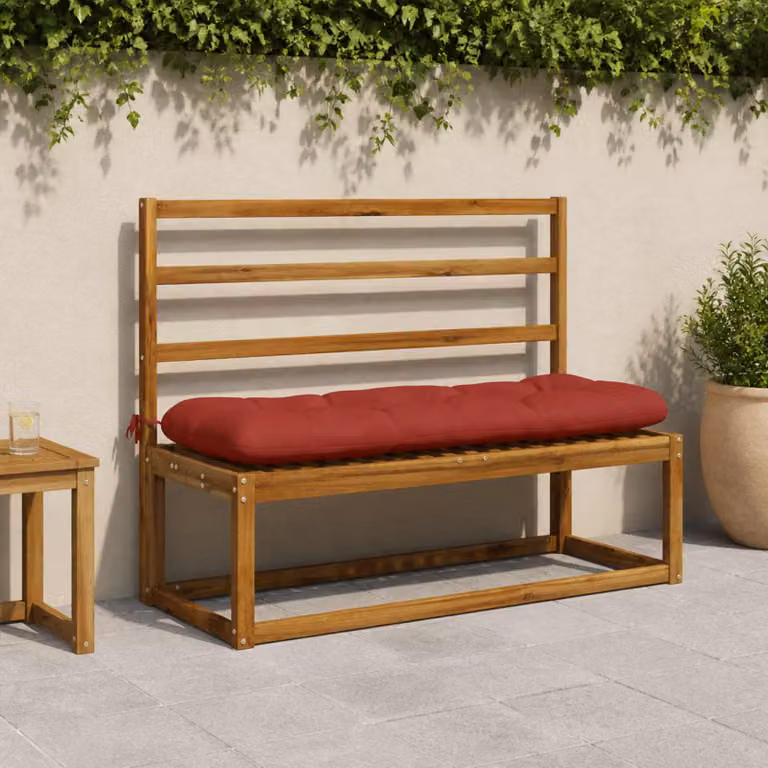 vidaXL Cuscini per Panchina a 2 Pezzi VIANEN 100% Poliestere Rosso