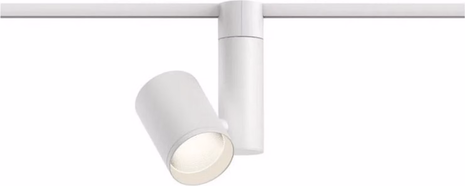 Paulmann Zeuz, barriera luminosa su binario, lampadina non sostituibile, 3 lampadine, LED, 3000 K, bianco