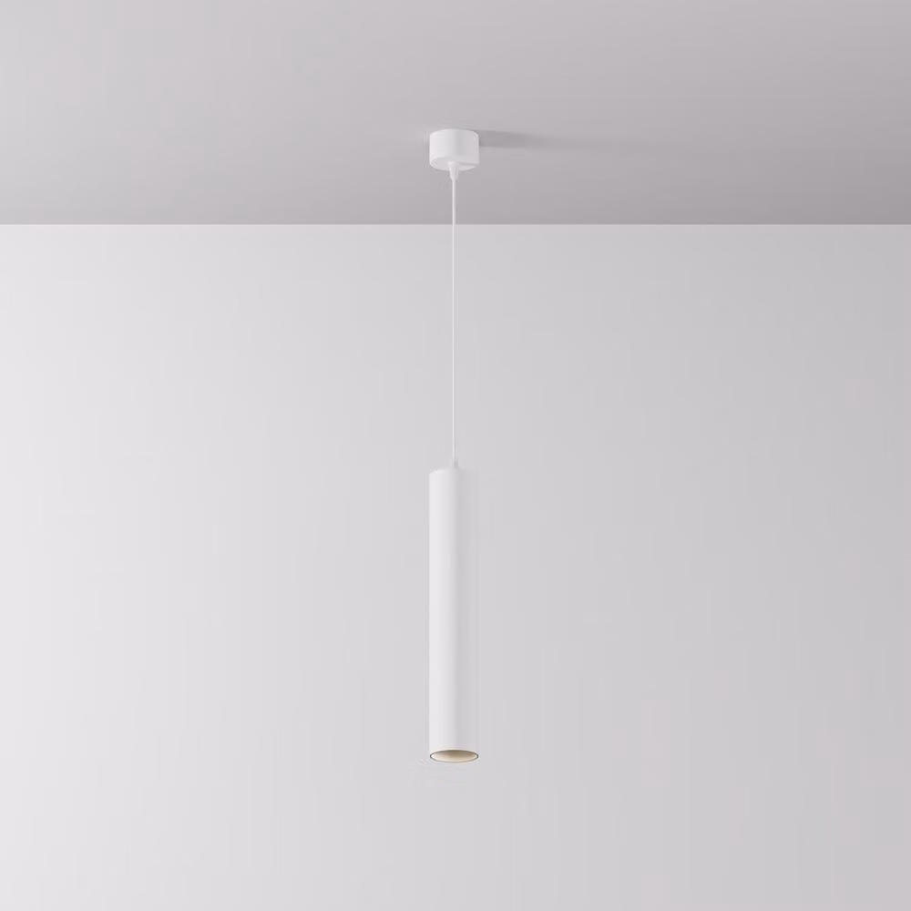 Maytoni lampada a sospensione alluminio bianco LED 12W bianco neutro Ø5,2 cm Focus IP20