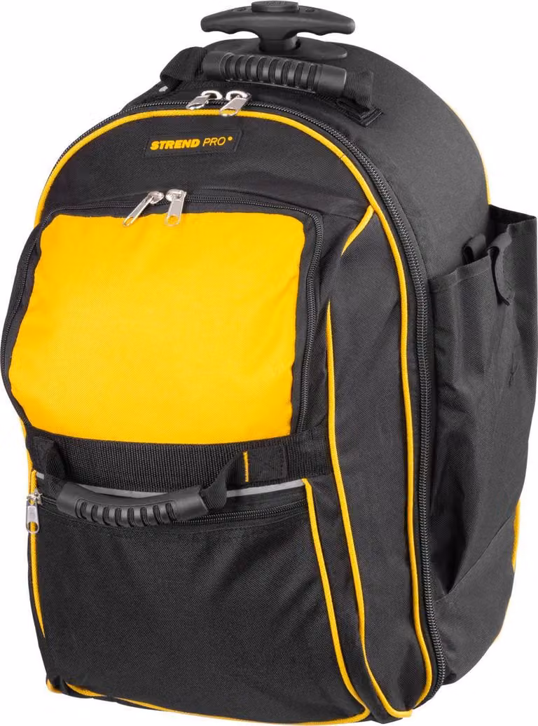 Zaino Strend Pro, in tessuto, valigia, con ruote, con manico telescopico, per attrezzi, max. 20 kg, 36x25x54 cm