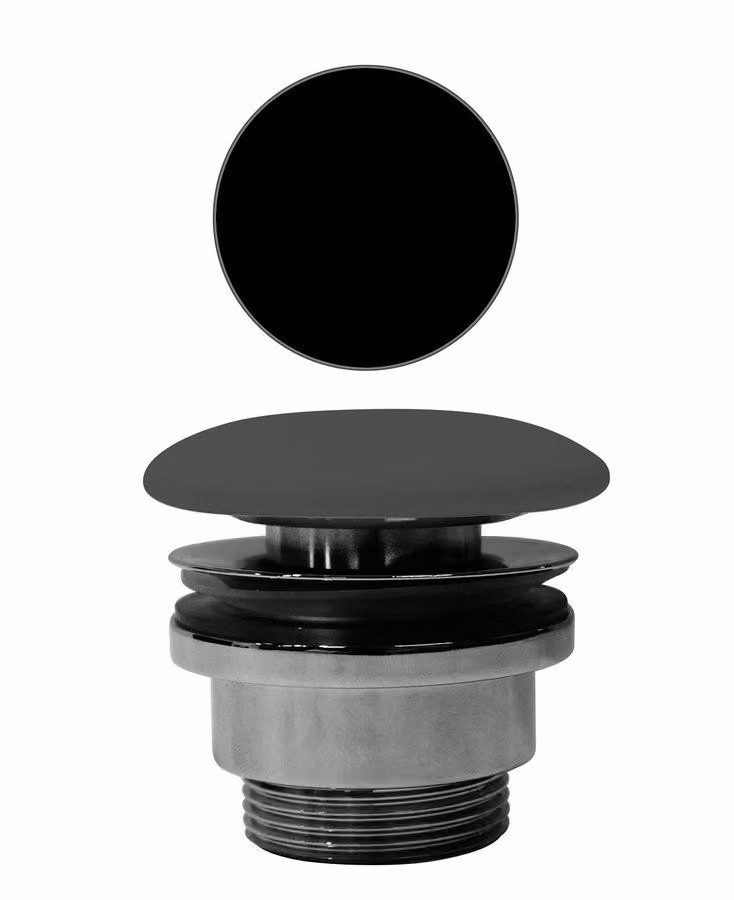 Sapho GSI Color Elements - Scarico per lavabo non chiudibile, PVC nero opaco26