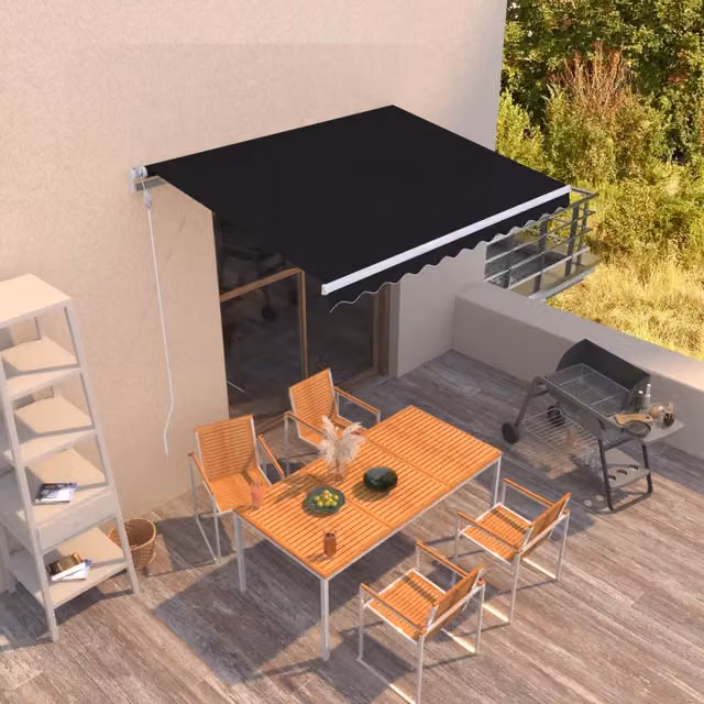Tenda da Sole Retrattile Automatica 300x250 cm Antracite 3068869