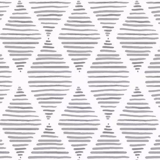 Nastro decorativo autoadesivo con motivo a righe geometriche, bianco e nero, nelle dimensioni 44 x 600 cm, rimovibile.