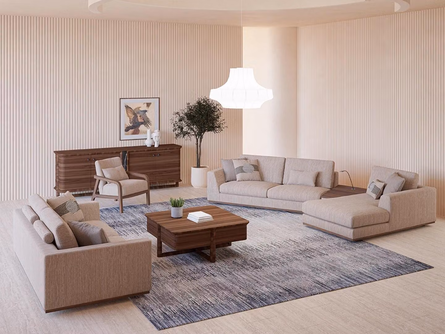 Luxus Sofagarnitur Ecksofa L-Form Zweisitzer Sofa Luxus Sessel Polstermöbel