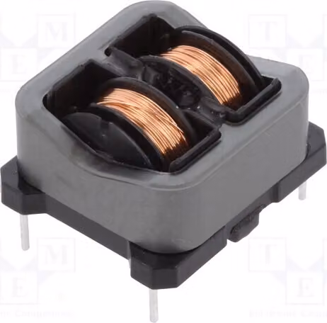 1 x Induttore: Induttore a filo passante, 77 mH, 300 mA, 3,2 Ω, -25 ÷ 120 °C, modello SSHB21H-03770, induttore ad anello, 250 VAC