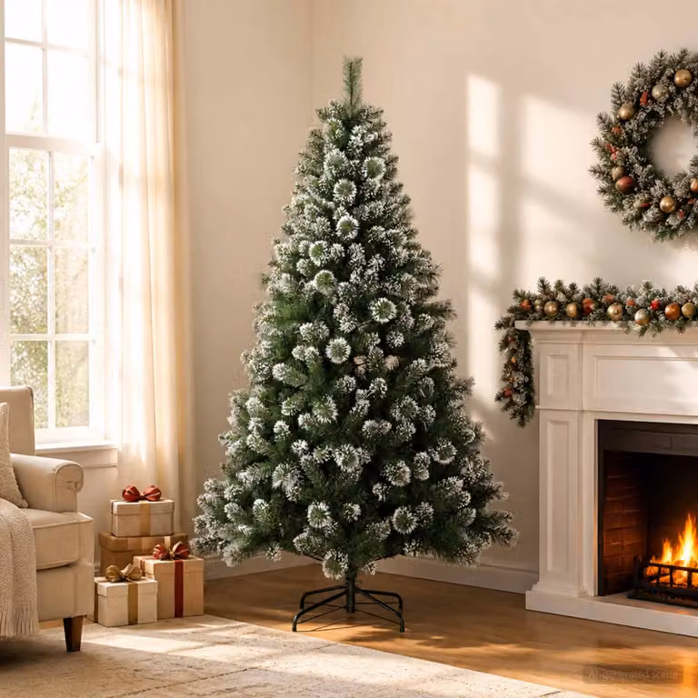 vidaXL Albero di Natale artificiale 120 cm PVC e Metallo Verde