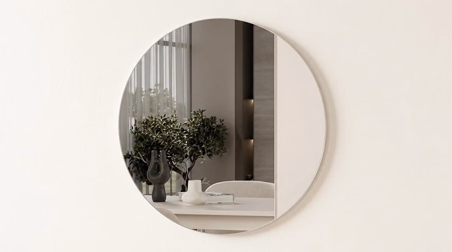 Spiegel Stil modern weiß Wohnzimmer bequem komfortabel