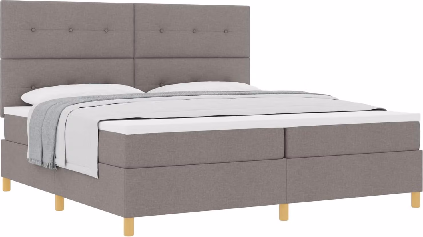 Letto a molle con materasso Talpa 200 x 200 cm Tessuto
