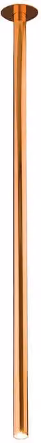 Faretto da incasso Dohar ALHA in rame lucido con 1 luce G9, lunghezza 110 cm
