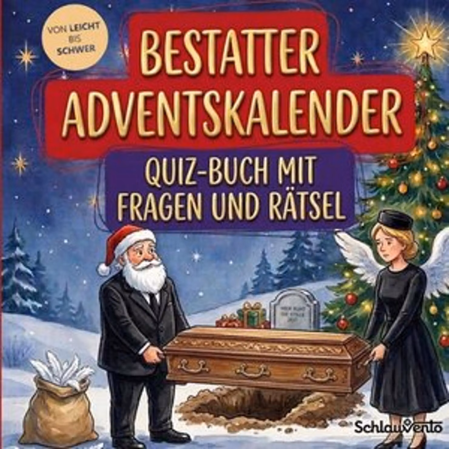 Calendario dell'Avvento per addetti ai funerali: libro di quiz con domande e indovinelli