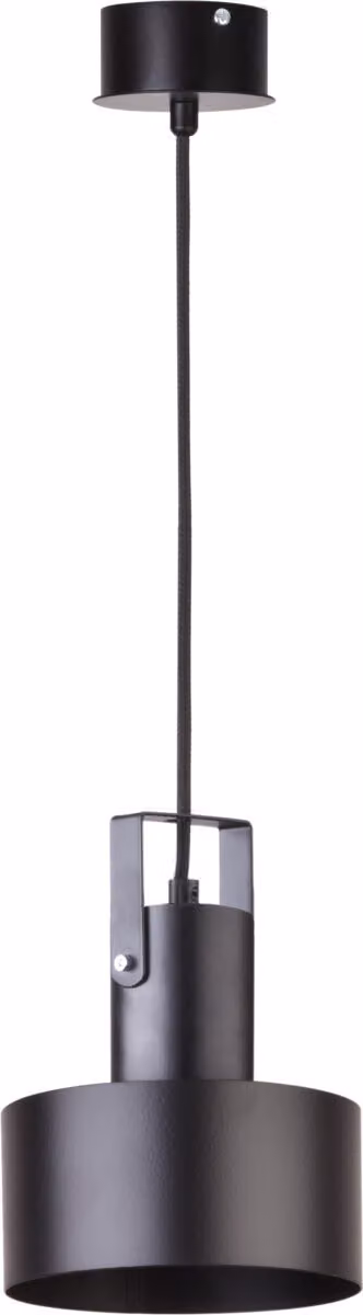 Lampada a sospensione moderna in stile minimalista nera per soggiorno e sala da pranzo Rif Plus 1xE27 15W Sigma Lighting