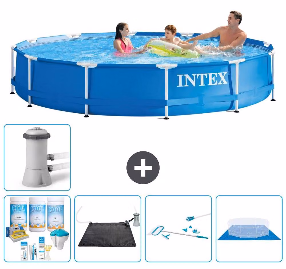 Piscina autoportante rettangolare - 366x76 cm - 6 pezzi - Modello S21004