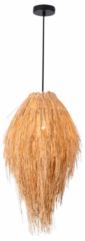 Lampada a sospensione Arra D32 E27 marrone chiaro