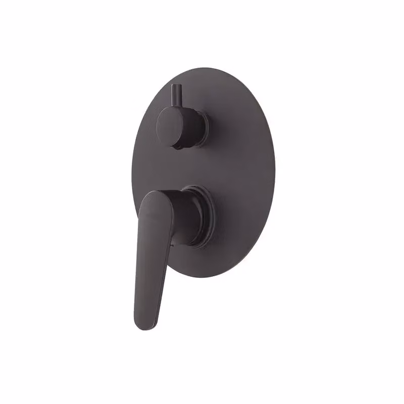 Miscelatore da incasso per doccia con deviatore Iperbriko nero opaco L: 16 cm, P: 6,4 cm, H: 6,4 cm – 2