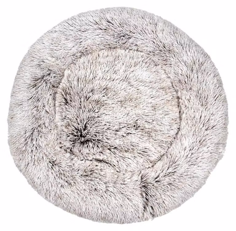 Cuccia per cani, cuccia per gatti, morbida, rotonda, in peluche, 70 cm, color caffè