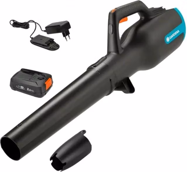 Set Soffiatore GARDENA PowerJet ricaricabile nero