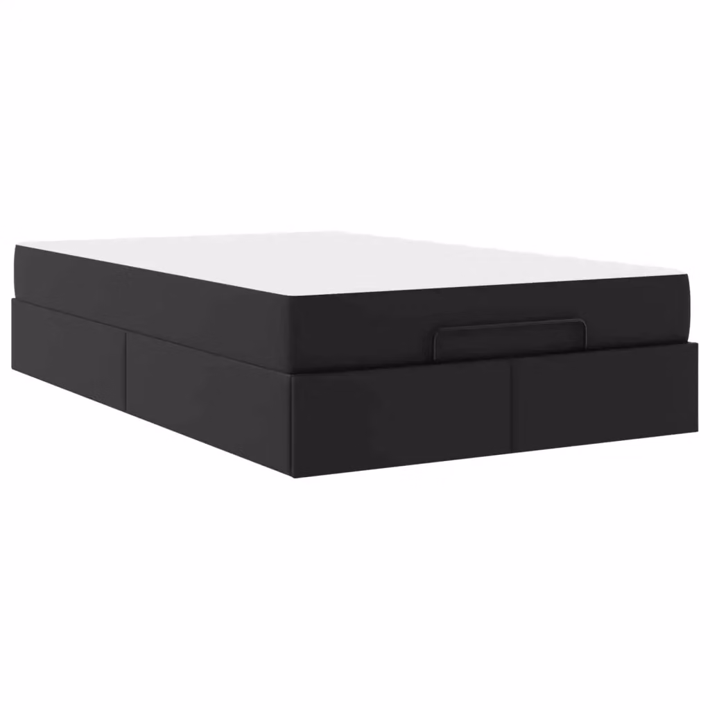 Set letto con struttura in ecopelle e materasso in schiuma vidaXL Nero L 120 x P 200 x H 43,5 cm – 2