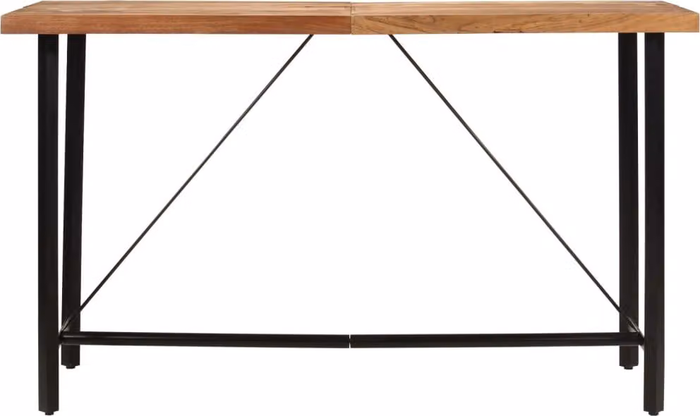 Tavolino da Bar 180x70x107 cm Legno Massello di Acacia e Ferro