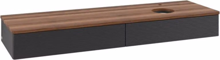 Mobiletto V&B con struttura frontale - illuminazione Antao 160x50cm, HL, WBP w. wal, bla m Lac