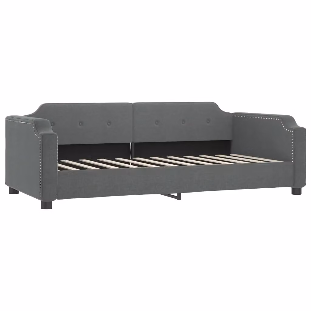 Letto da giorno moderno vidaXL in tessuto grigio con funzione letto e contenitore sollevabile L/P/H: 223 x 110 x 166,5 cm – 2
