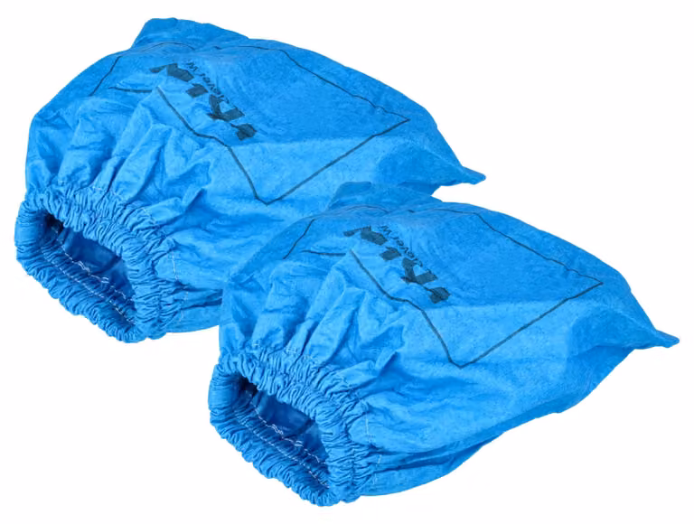 2 filtri tessili lavabili, adatti per aspirapolvere ad acqua e a secco, colore blu, dimensioni 25x22 cm