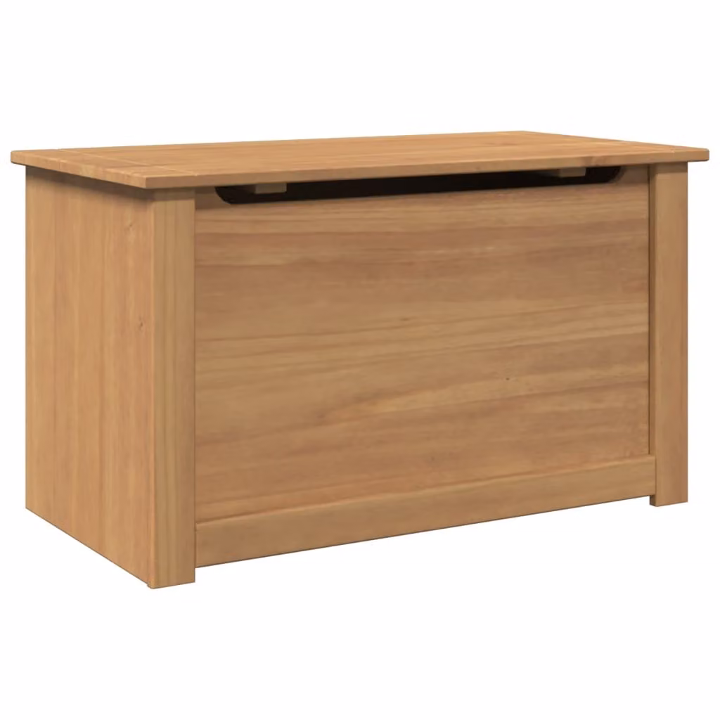 Cesta con Coperchio PANAMA 79x42x46 cm Legno Massello di Pino