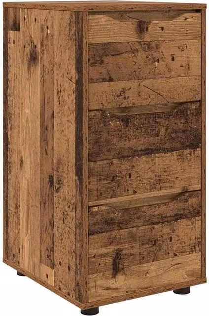 Moderno armadio portaoggetti con cassetti regolabili 40 x 48 x 81 cm in legno multistrato legno antico 02_0054649