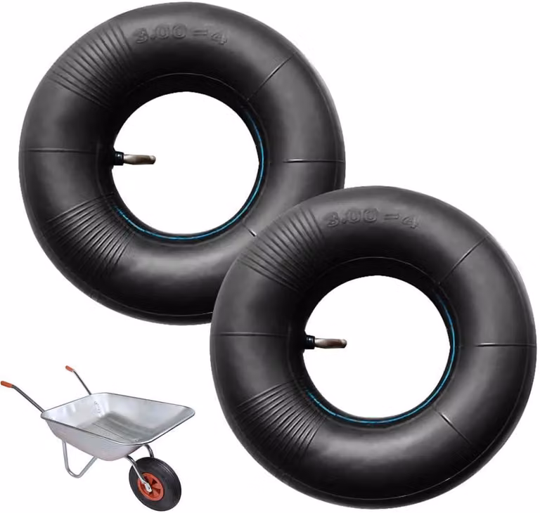 Pneumatici interni per carrelli, misura 3.00-4, 260 x 85 mm, set da 2, ammortizzanti, ideali per giardinaggio e trasporto
