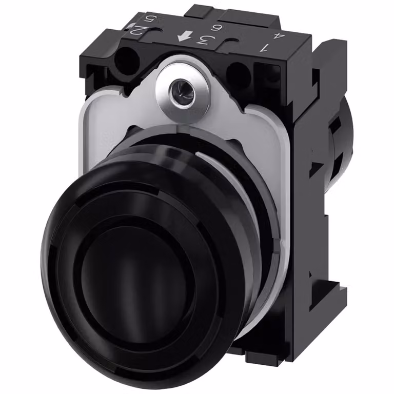 Segnalatore acustico Siemens, 22 mm, rotondo, plastica, nero, segnale continuo a 2,4 kHz, CA 230 V 3SU12006KF101AA0