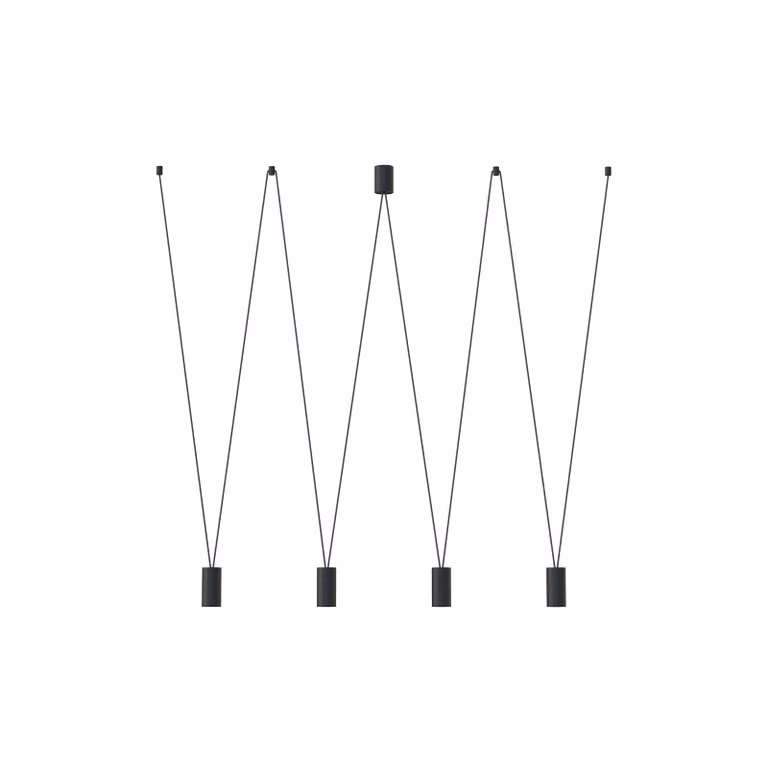 Lampadario MORE EYE nero 4xGU10x10W in metallo, dimensioni: 120x200x160 cm, IP20, Nowodvorski Lighting