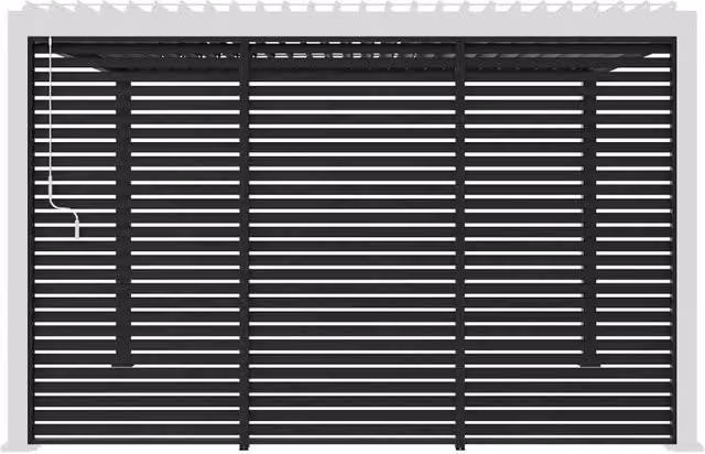 Set di 3 persiane Sweeek in alluminio per pergola bioclimatica, larghezza 1.3 m – 1