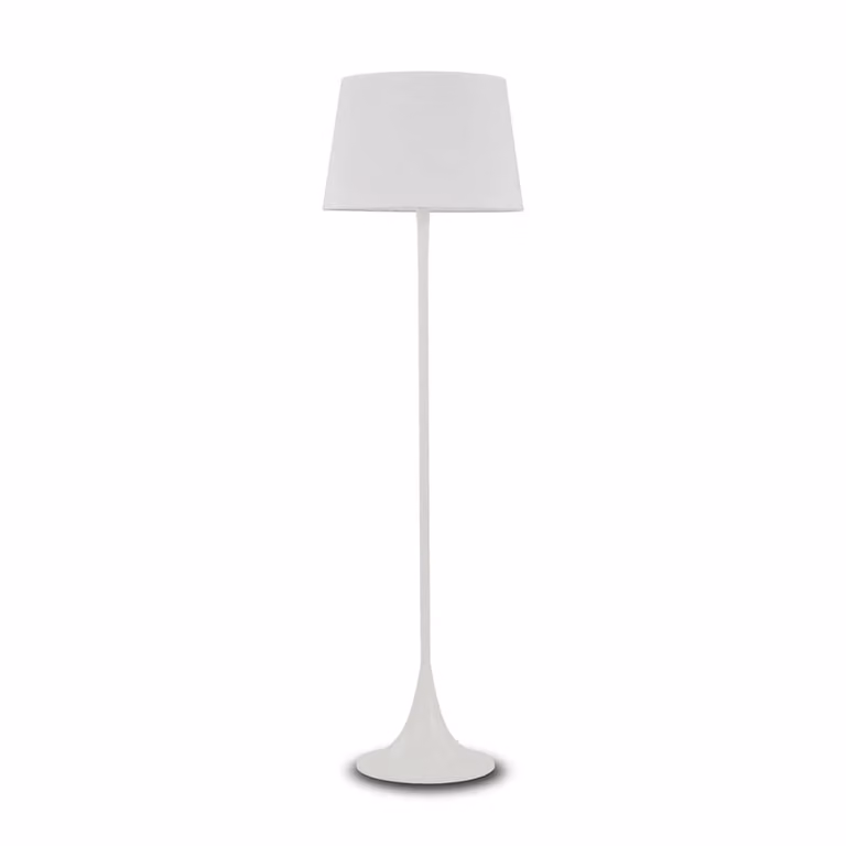 Piantana Moderna Ideal Lux London in Metallo con Paralume a Cono e Attacco E27