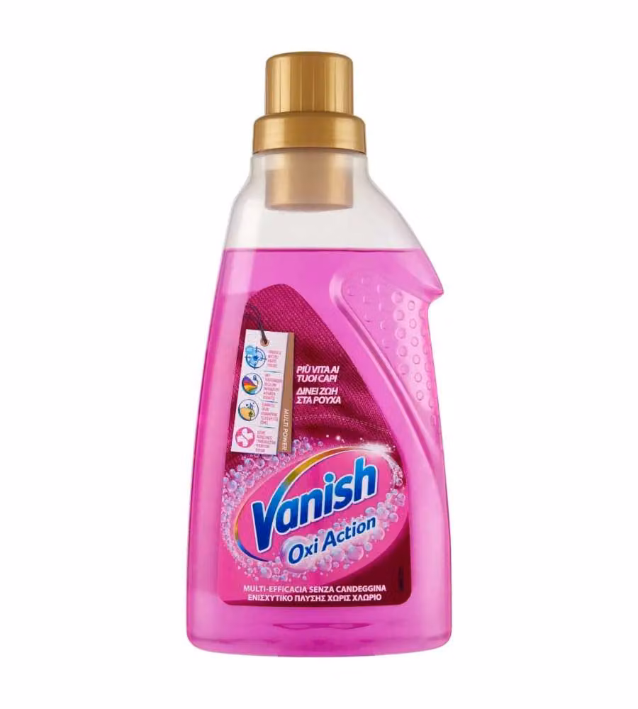Vanish Oxi Action Gel Rosa Smacchiatore bucato 750ml