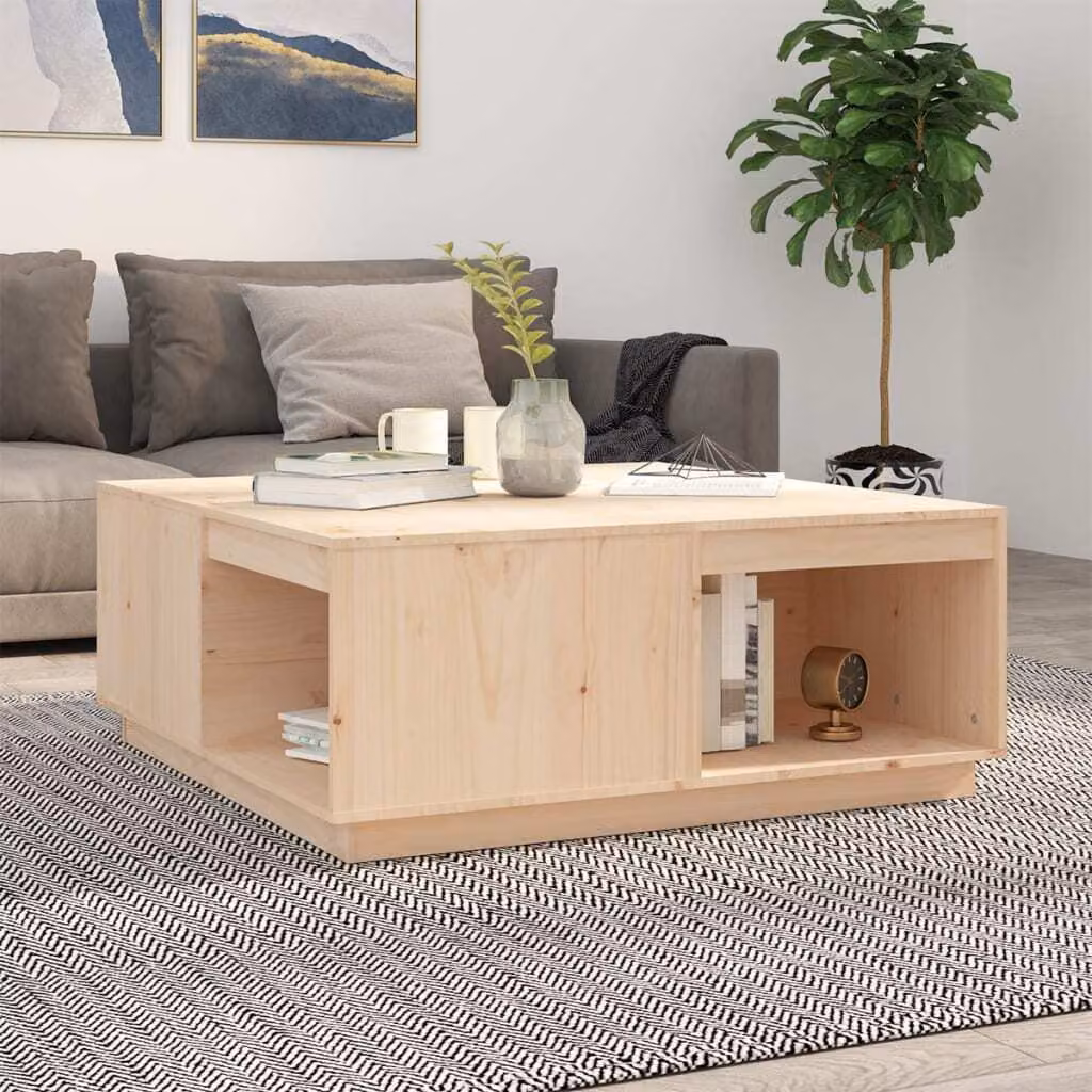 Maison Exclusive - Tavolino da salotto 100x101x40,5 cm in legno massello di pino