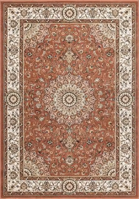 Tappeto BABIL cm.280x380 disegno classico orientale colore rosa e crema